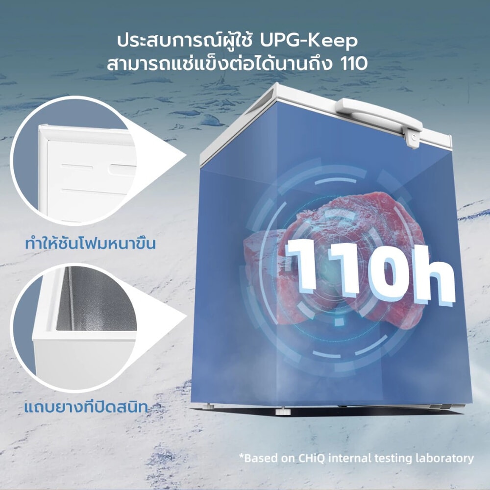 CHiQ ตู้แช่แข็งฝาทึบ ขนาด 5 คิว รุ่น CCF142 สีขาว