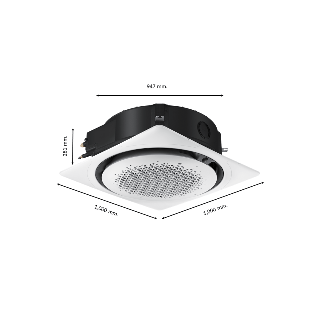 SAMSUNG เครื่องปรับอากาศ 360 Cassette 18200 BTU AC052DN6DKF/TS