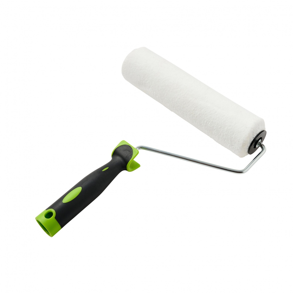 PRO Renovator ลูกกลิ้งทาสีพร้อมด้าม 10นิ้ว (ขนยาว12มม.) รุ่น GBH-RSPR-6 สีขาว