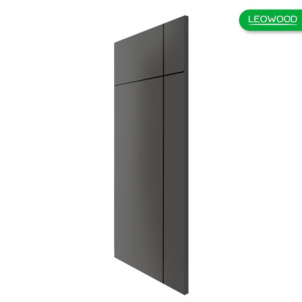 LEOWOOD ประตูปิดผิวเมลามีน iDoor S6-03 80x200ซม. Platinum Grey