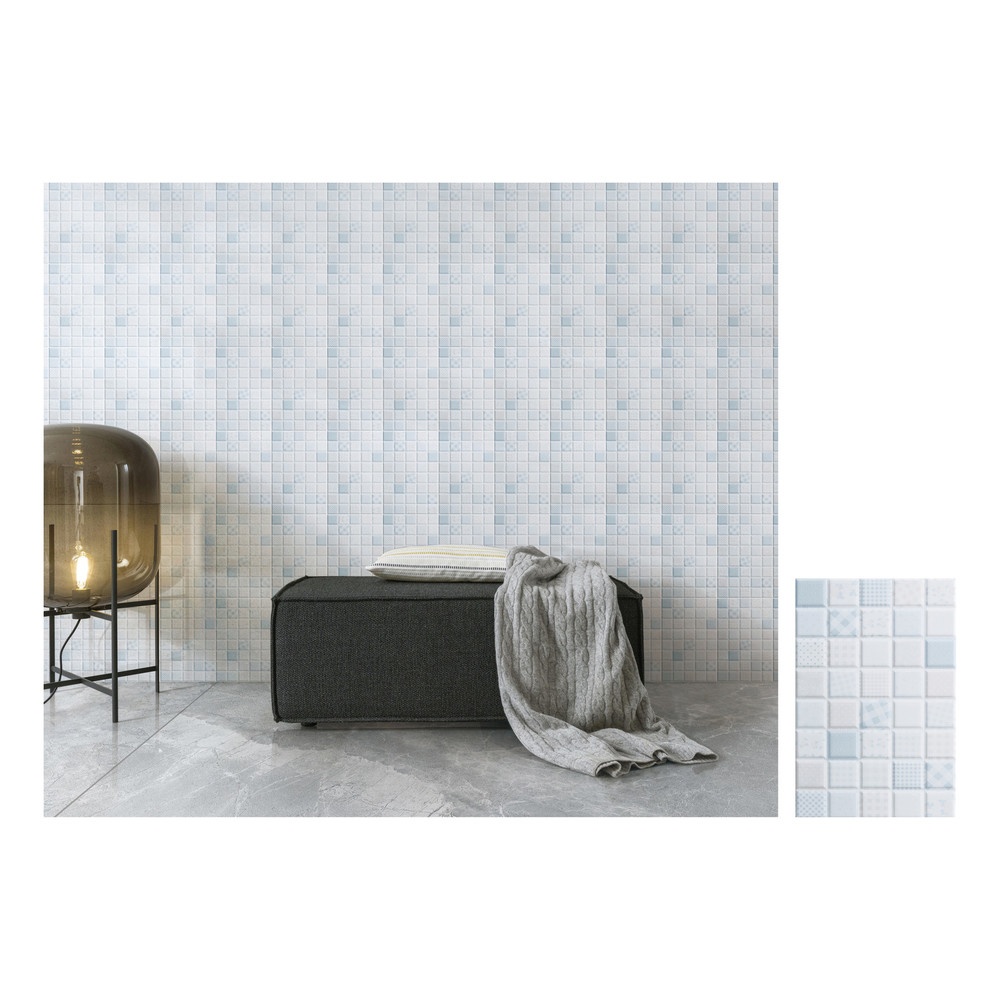 Marbella กระเบื้องเซรามิคปูผนัง 20X30 ซม. รุ่น คัลเลอร์บล็อค TSJH21048 Gloss (25P)