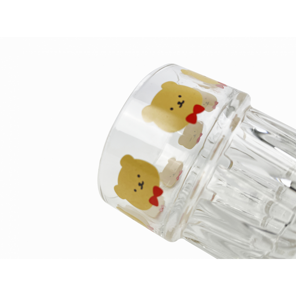 AILO ชุดแก้วน้ำใสลายหมี 260มล. (2ใบ/แพ็ค) RENNY01