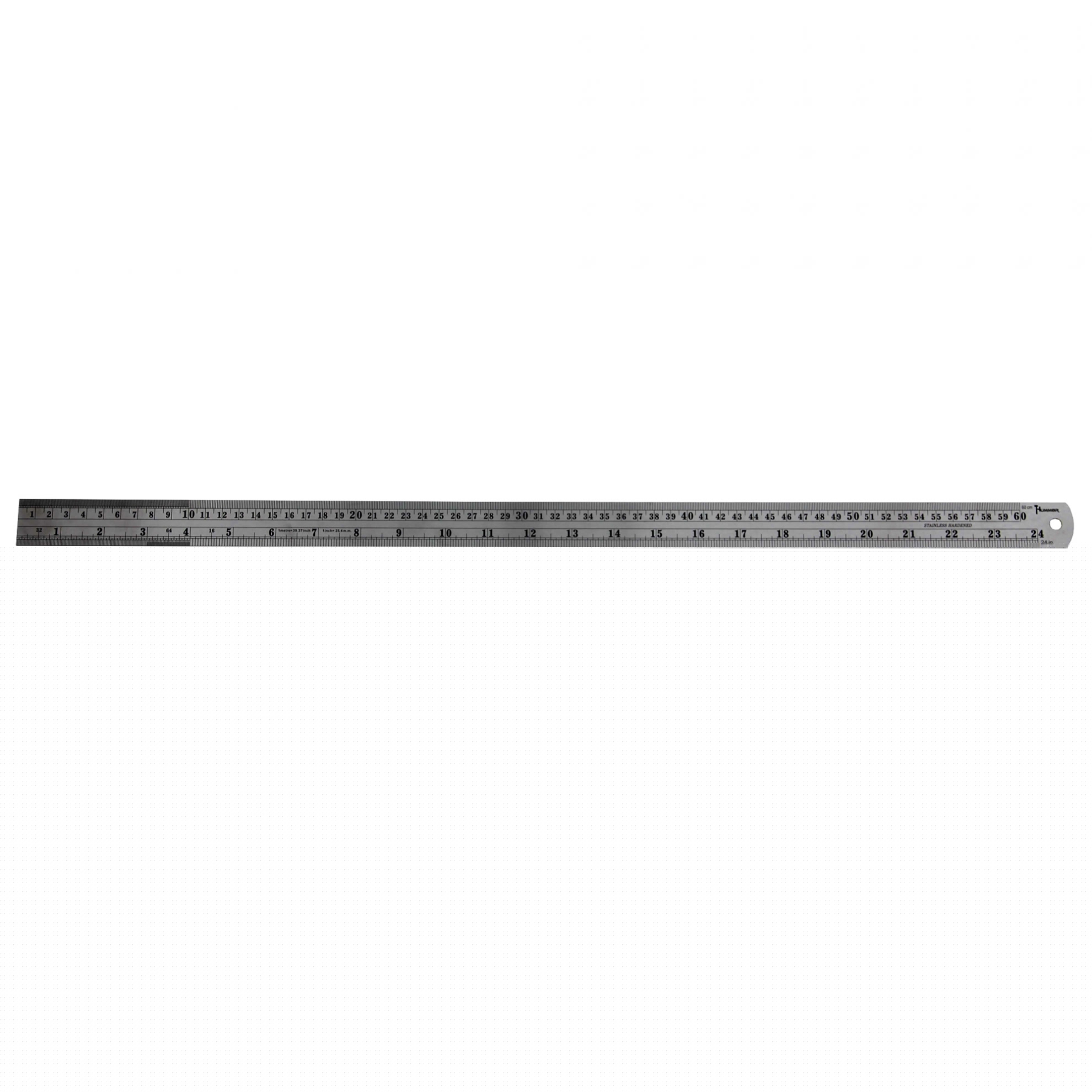 HUMMER ไม้บรรทัดสเตนเลส 24นิ้ว รุ่น CJ-SU600 Metric&Inch