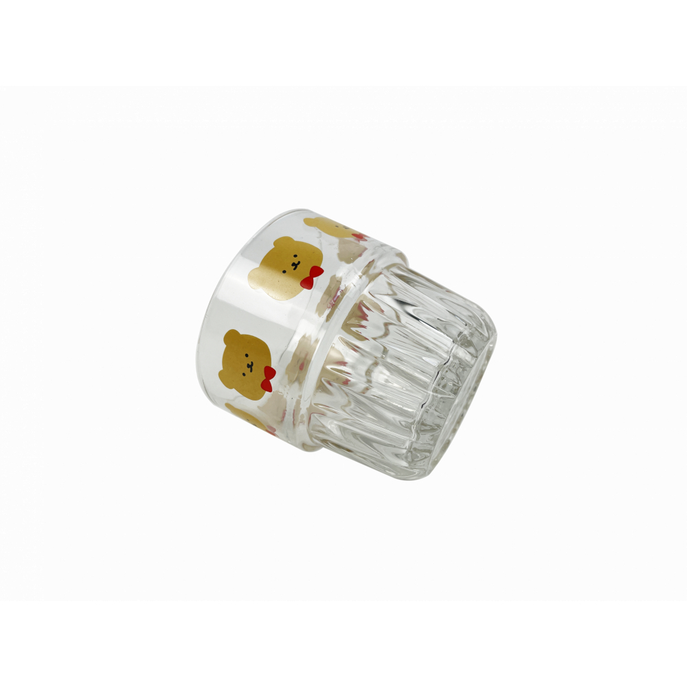 AILO ชุดแก้วน้ำใสลายหมี 260มล. (2ใบ/แพ็ค) RENNY01