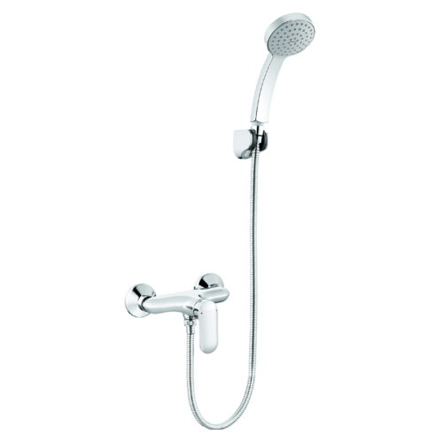 ก๊อกผสมยืนอาบแบบติดผนังพร้อมฝักบัวสายอ่อน รุ่น K-99463T-4-CP คูมิน KUMIN KOHLER