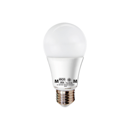 HI-TEK หลอดไฟ LED E27 7W Motion Sensor รุ่น ECO Series Light  แสงเดย์ไลท์