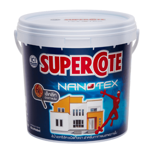 Dulux ซูเปอร์โคท นาโนเท็กซ์ สีน้ำภายนอก เบส A 3 ลิตร