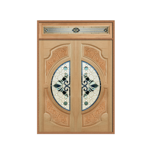 MAZTERDOOR ชุดประตูไม้สยาแดง SET-2 Vanda-08 200x240ซม.