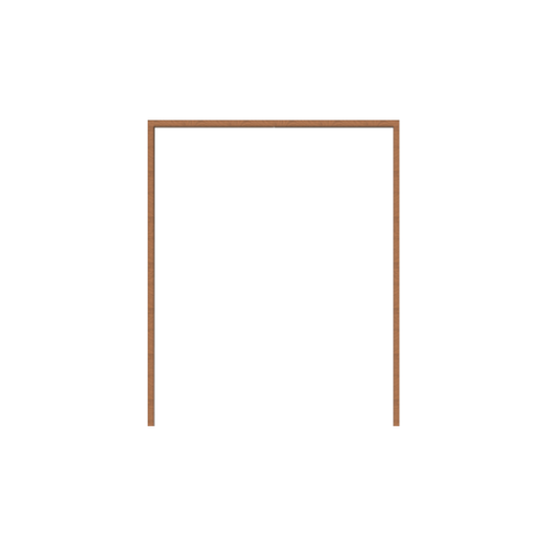 MAZTERDOORS ชุดวงกบประตูไม้ ไม้เต็ง 260x200ซม.