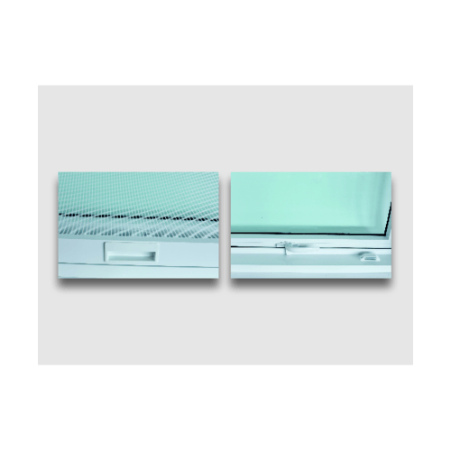 WELLINGTAN หน้าต่างอะลูมิเนียม บานกระทุ้ง WGA0805 80x50ซม. สีขาว พร้อมมุ้ง