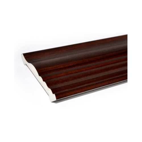 GREAT WOOD ไม้บัวบน PVC  FCR-0713A (MI01) 70.5x7.5x2700มม. สีวอลนัท