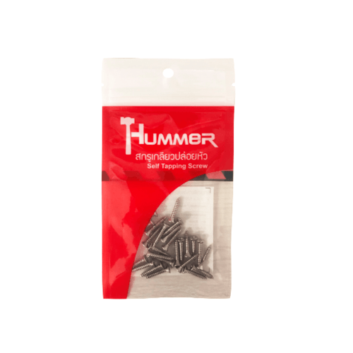 HUMMER สกรูเกลียวปล่อยหัว F-HM458 ขนาด 4x5/8"(25ตัว/แพ็ค)