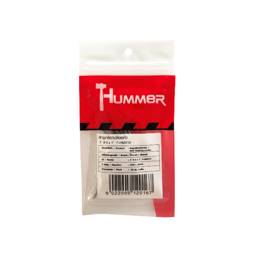 HUMMER สกรูเกลียวปล่อยหัว F-HM410 ขนาด 4x1" (25ตัว/แพ็ค)