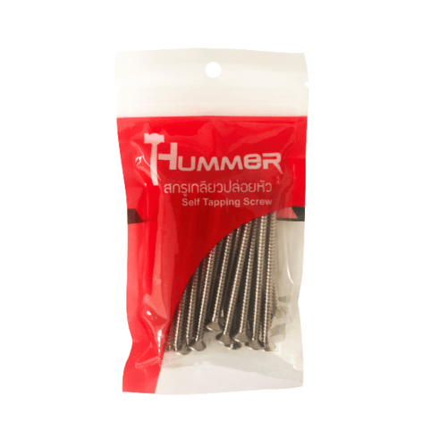 HUMMER สกรูเกลียวปล่อยหัว F-HM8234 ขนาด 8X2-3/4" (25ตัว/แพ็ค)