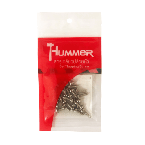 HUMMER สกรูเกลียวปล่อยหัว P-HM612 ขนาด 6x1/2" (25ตัว/แพ็ค)