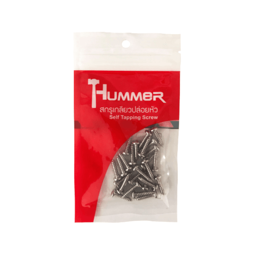 HUMMER สกรูเกลียวปล่อยหัว P-HM658 ขนาด 6X5/8" (25ตัว/แพ็ค)