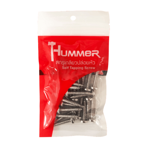 HUMMER สกรูเกลียวปล่อยหัว P-HM1010 ขนาด 10X1" (25ตัว/แพ็ค)