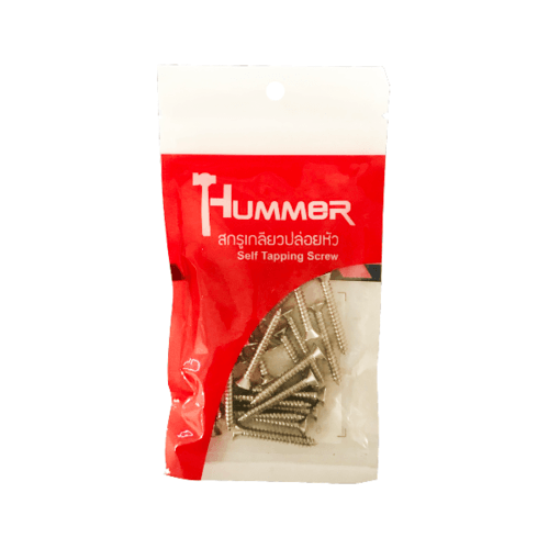 HUMMER สกรูเกลียวปล่อยหัว F-HM7112 ขนาด 7x1-1/2" (25ตัว/แพ็ค)