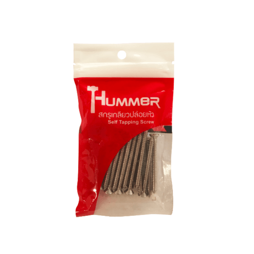 HUMMER สกรูเกลียวปล่อยหัว F-HM820 ขนาด 8x2" (25ตัว/แพ็ค)