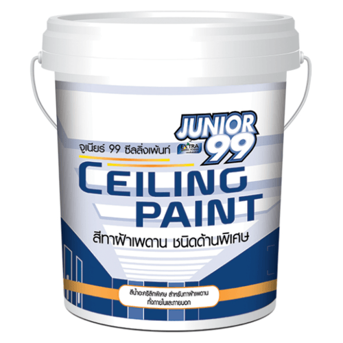 NIPPON PAINT สีทาฝ้าภายนอกและภายใน JUNIOR 99  700 ขนาด 5 แกลลอน  สีขาว