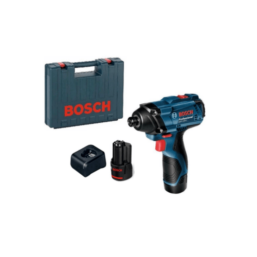 BOSCH ไขควงกระแทกไร้สาย 1/4นิ้ว 12V รุ่น GDR120-Li Gen3 พร้อมแบตเตอรี่ 1.5Ah 2ก้อน