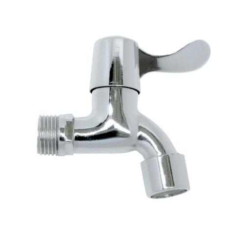 DONMARK ก๊อกล้างพื้นคอสั้นปากกรอง รุ่น MC401-1  สีโครเมี่ยม