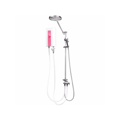 VRH Rain shower ครบชุดหัวกลม 8 นิ้ว สเตนเลส304 รุ่น FJVHS-115QKS  สีซาติน
