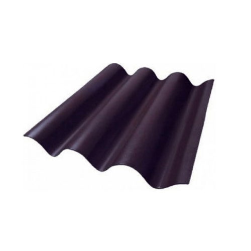 ห้าห่วง กระเบื้องหลังคาไตรลอน 0.5x50x60 ซม. สีน้ำตาลเปลือกไม้
