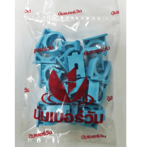 NUMBER ONE คลิปก้ามปู 1"(25) ชั้น 8.5 (แพ็ค 20) สีฟ้า