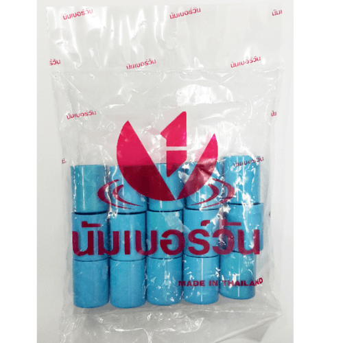 NUMBER ONE ฝาครอบ หนา 3/4"(20) ชั้น 13.5 (แพ็ค 15) สีฟ้า