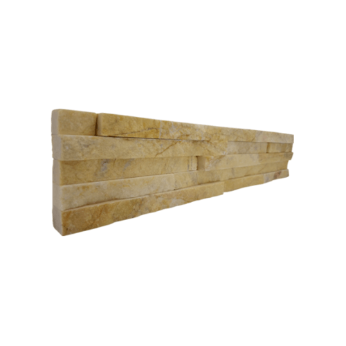 หินธรรมชาติ 6x30 ซม.สันหินกาบน้ำตก สีเหลือง รุ่น NSD-GSD-006-1030