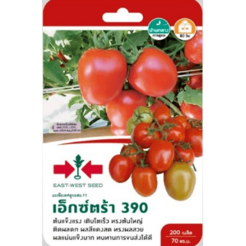 ศรแดง เมล็ดพันธุ์-มะเขือเทศลูกใหญ่ลูกผสม เอ็กซ์ตร้า 390 F1