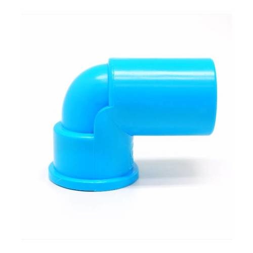 VAVO ข้องอ 90 เกลียวใน ทองเหลือง หนา 1/2"(18) สีฟ้า
