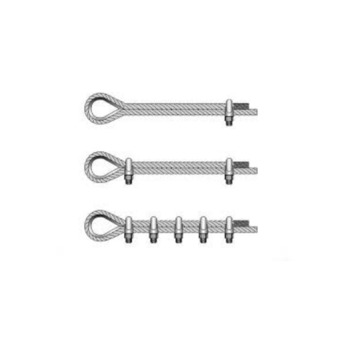 FIX-XY กิ๊บจับลวดสลิง3/8" รุ่น EQ-005-M (2ชิ้น/แพ็ค)