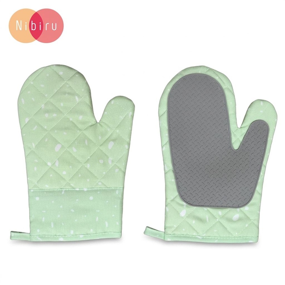 NIBIRU ถุงมือกันความร้อน CLARA สีเขียว