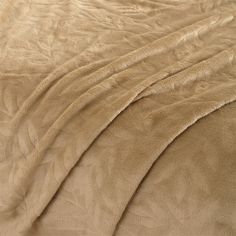 Truffle ผ้าห่ม รุ่น Yuna-02 ขนาด 150x200 ซม. สีกากี