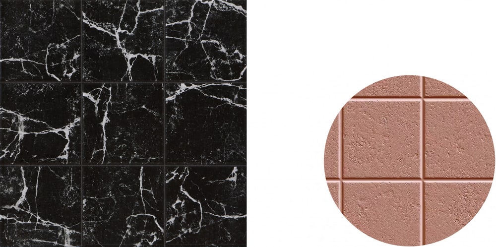 Marbella กระเบื้องเซรามิคปูพื้น 40X40 ซม. รุ่น บริค ดำ ZYB456 Matt (12P)