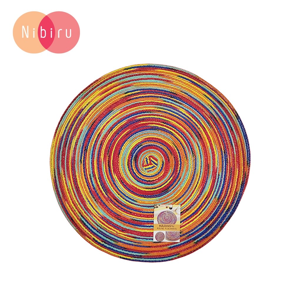 NIBIRU แผ่นรองจานกลม 38x38 ซม. MINAMI-C2 คละสี