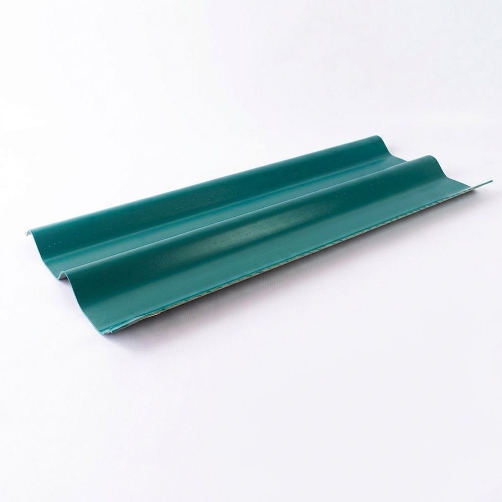 จิงโจ้ กระเบื้องหลังคาลอนคู่ 0.4x50x150 ซม. สีเขียวรุ่งมณี