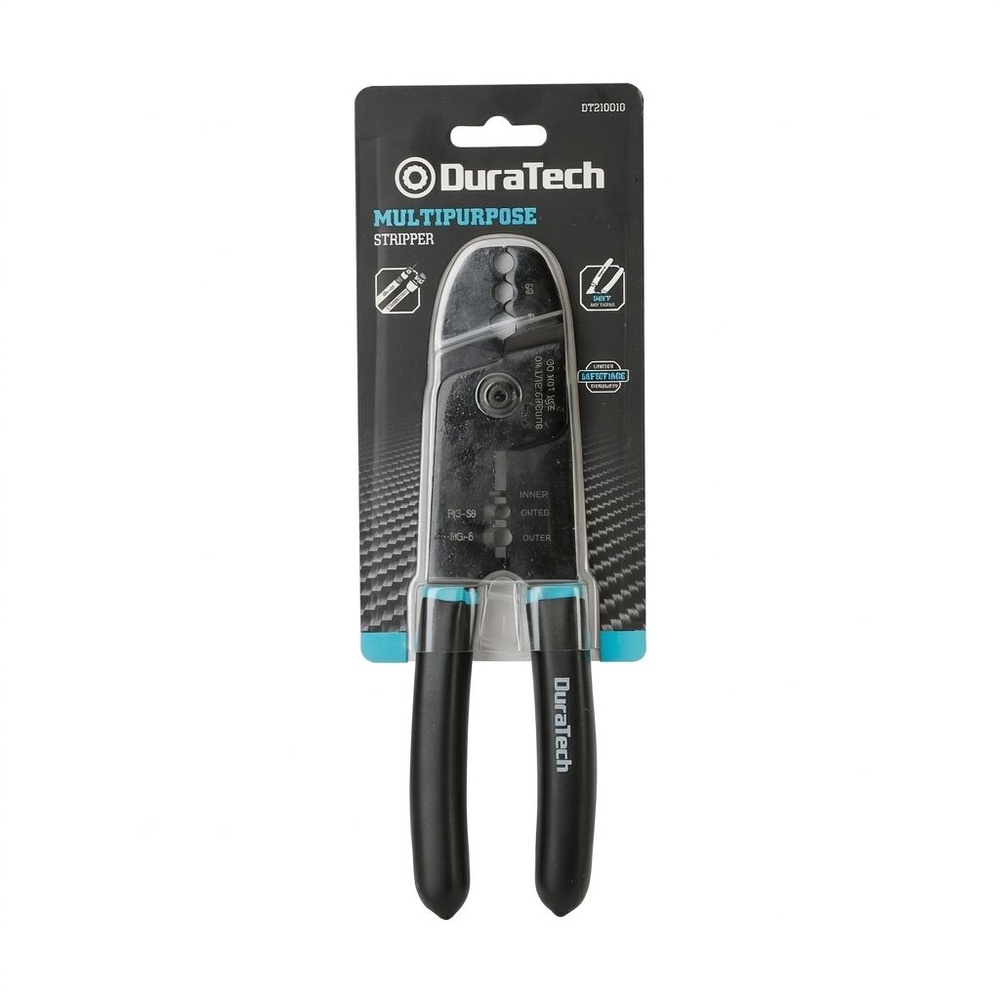 Duratech กรรไกรตัดสายเคเบิลอเนกประสงค์ 3 in 1 (ตัด ปอก ย้ำ ) รุ่น DT210010