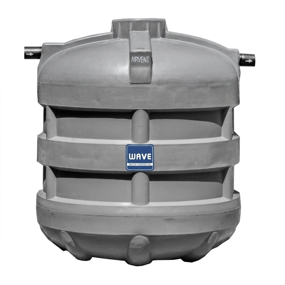 WAVE ถังบำบัดน้ำเสียชนิดกรอง ขนาด 6000L รุ่น WF สีเทา