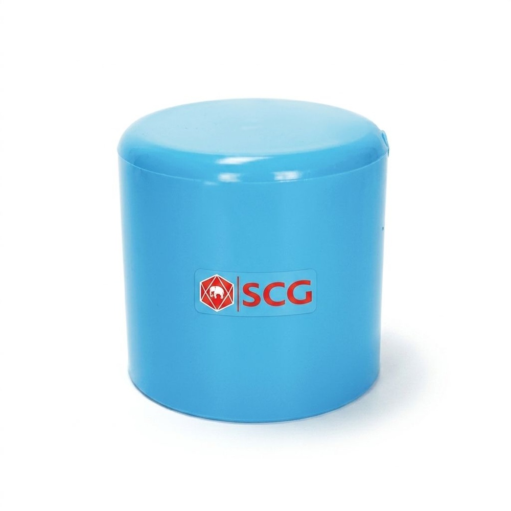 SCG ฝาครอบพีวีซี หนา 1"(25) ชั้น 13.5 สีฟ้า
