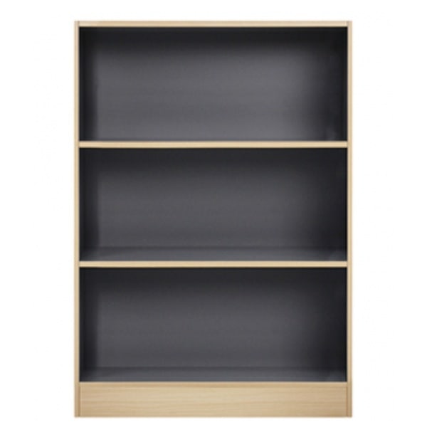 DELICATO ชั้นอเนกประสงค์ 3 ช่ั้อง ขนาด 80x29x106 ซม. สีบีช/เทา