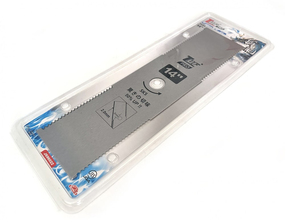 TUF PRO ใบมีดตัดหญ้าทรงสี่เหลี่ยมฟันเลื่อย รุ่น JS96022 ขนาด 355x2.0x90x25.4mm (14นิ้ว)สีขาว