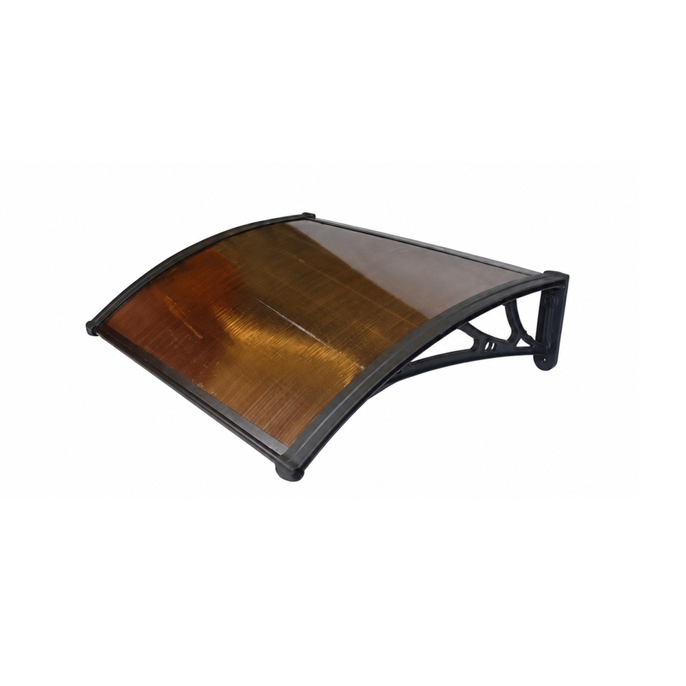 WELLINGTAN ชุดกันสาดโพลีคาร์บอเนต NWT10-1 ขนาด 100x150 ซม. 6มม. สีชา