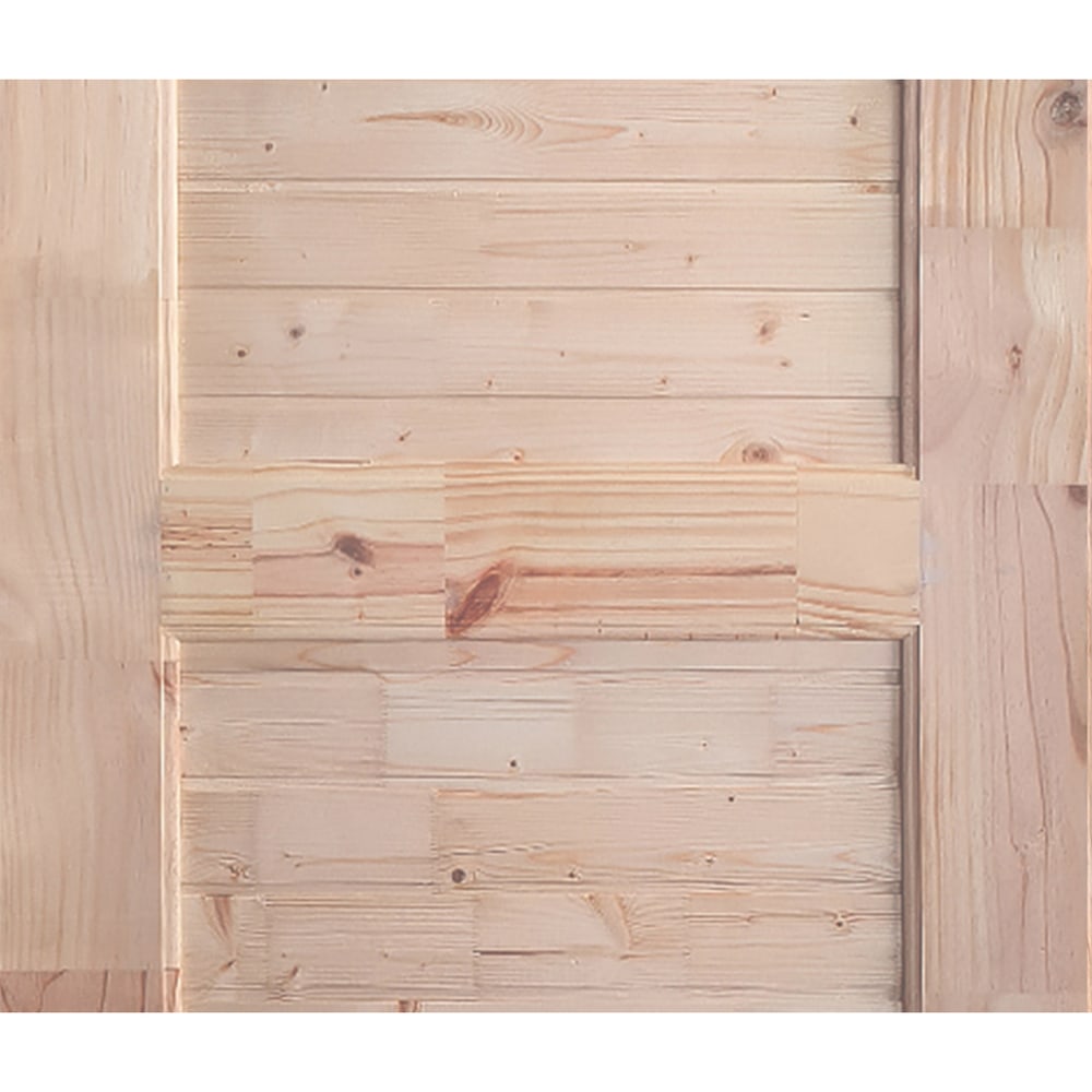 WINDOORS ประตูไม้สนNz ลวดลาย EXPO-79 ขนาด 100x200 ซม.