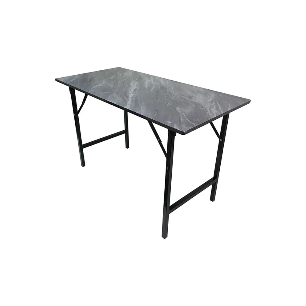 DELICATO โต๊ะเอนกประสงค์ รุ่น MD667 Volakas ขนาด 60x120x75 ซม. ลายหินดำ