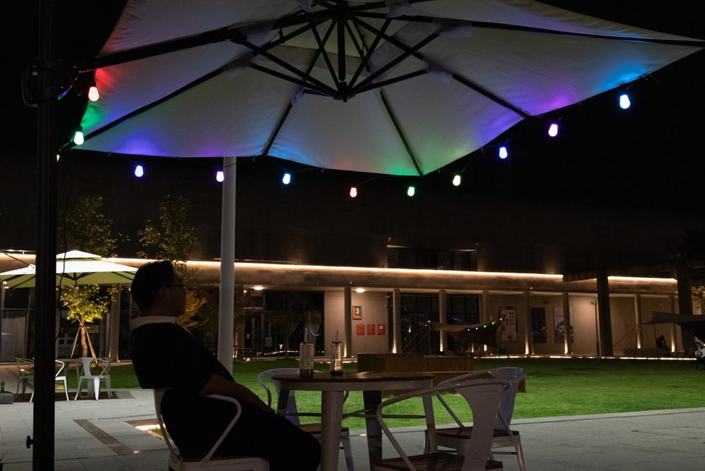 EILON ไฟระย้าตกแต่งเทศกาล โซลาร์เซลล์ 10 หลอด ยาว 8เมตร 10W รุ่น ETDC-8M10D-QBRGB แสง RGB