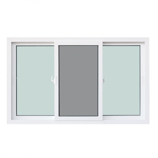 WINDOW ASIA (10MAX) UPVC หน้าต่างบานเลื่อน SFS 180X110 ซม. สีขาว พร้อมมุ้ง