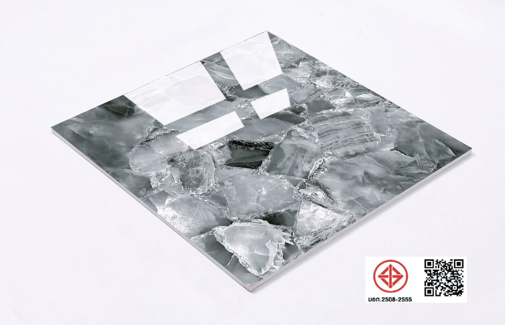 Marbella กระเบื้องพอร์ซเลน 60x60 ซม. รุ่น ปราซิโอลิเต้ XQP6P3755 Gloss (4P)